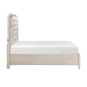 Genoa Queen Platform Bed with Footboard Storage
