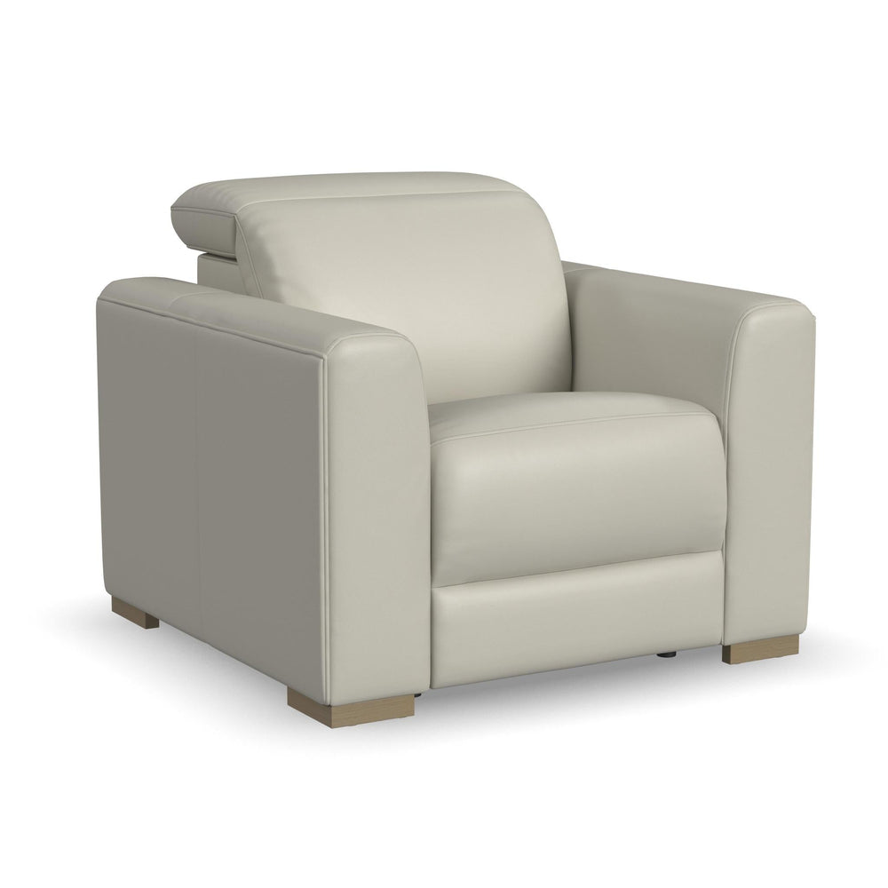 Aurora Coconut Milk Leather Power Recliner