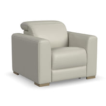 Aurora Coconut Milk Leather Power Recliner