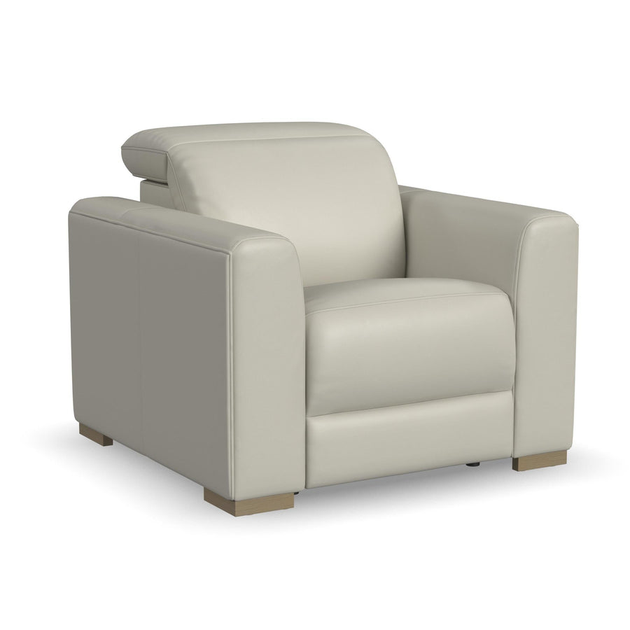 Aurora Coconut Milk Leather Power Recliner