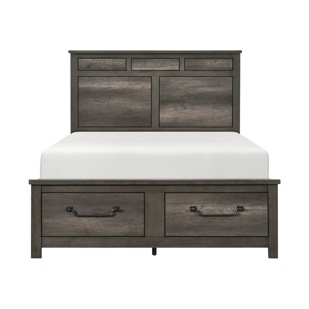 Lenior Queen Platform Bed with Footboard Storage