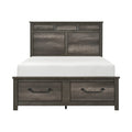Lenior Queen Platform Bed with Footboard Storage