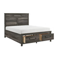 Lenior Queen Platform Bed with Footboard Storage