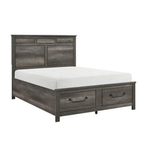 Lenior (3) Queen Platform Bed with Footboard Storage