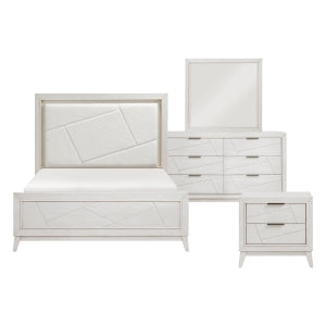 Asteria 4pc Bedroom Set (Queen Bed, Dresser, Mirror & Nightstand)