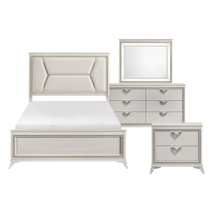 Audra 4pc Queen Bedroom Set (Queen Bed, Dresser, Mirror & Nightstand) alternate view