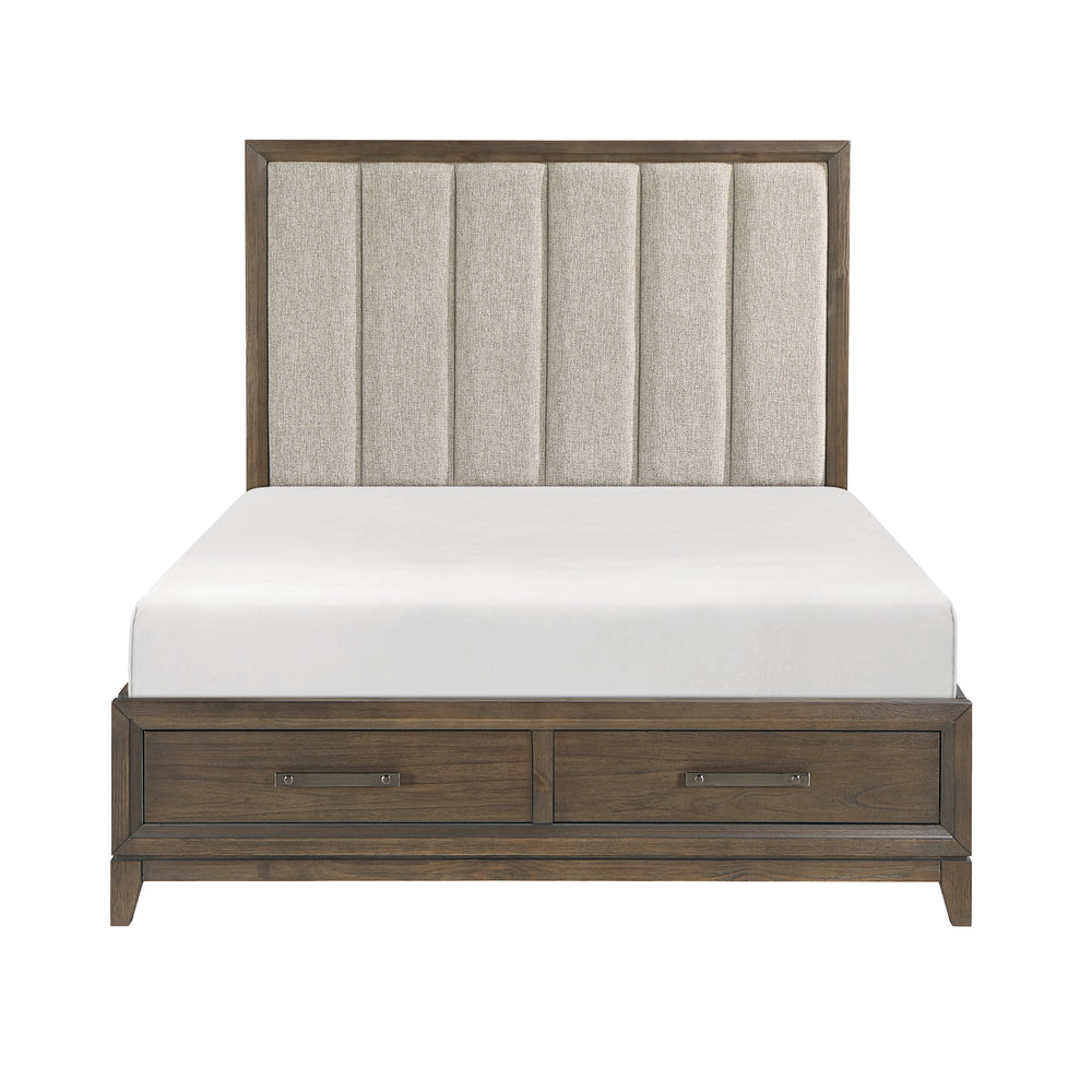 Cambridge Queen Platform Bed with Footboard Storage