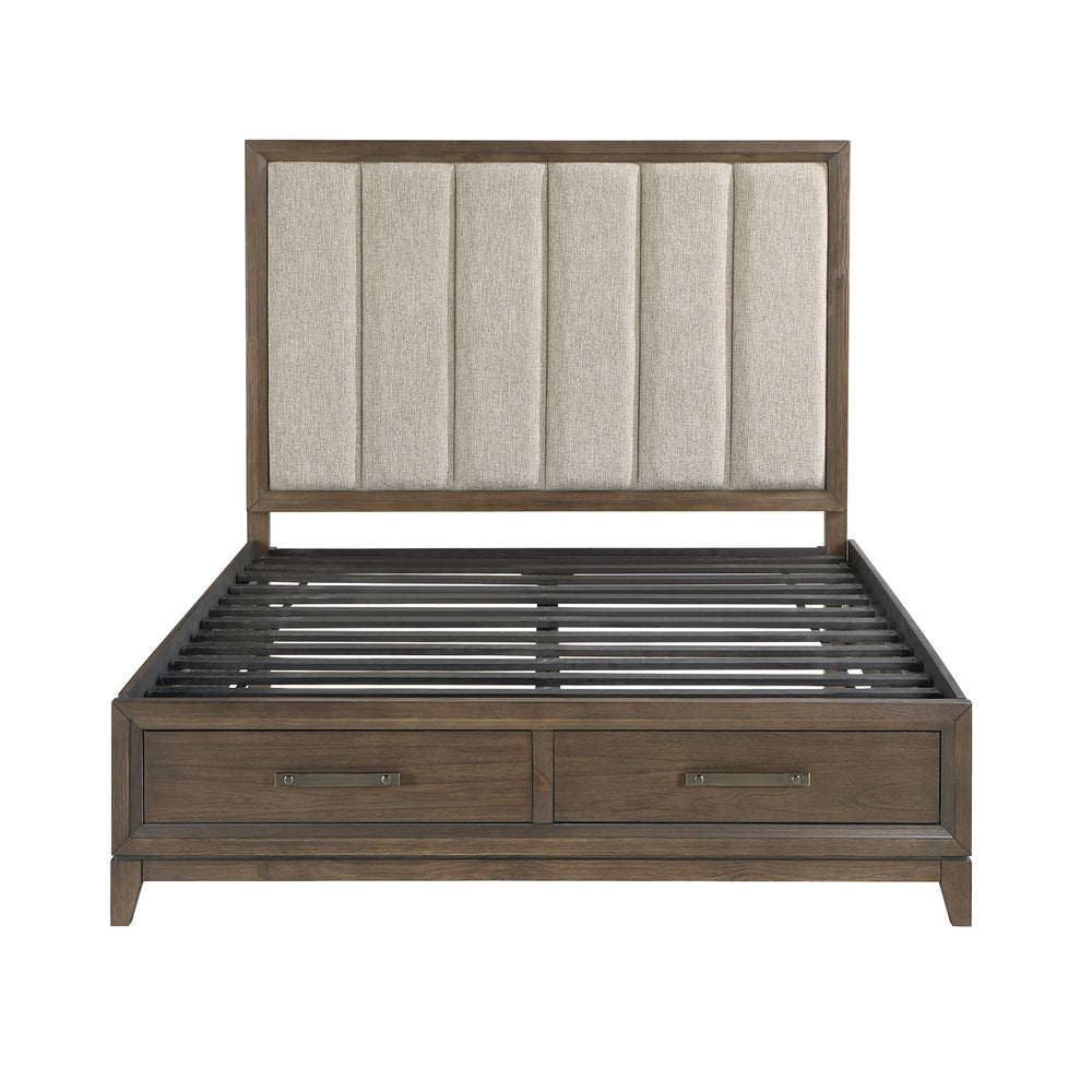 Cambridge Queen Platform Bed with Footboard Storage
