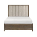 Cambridge Queen Platform Bed with Footboard Storage