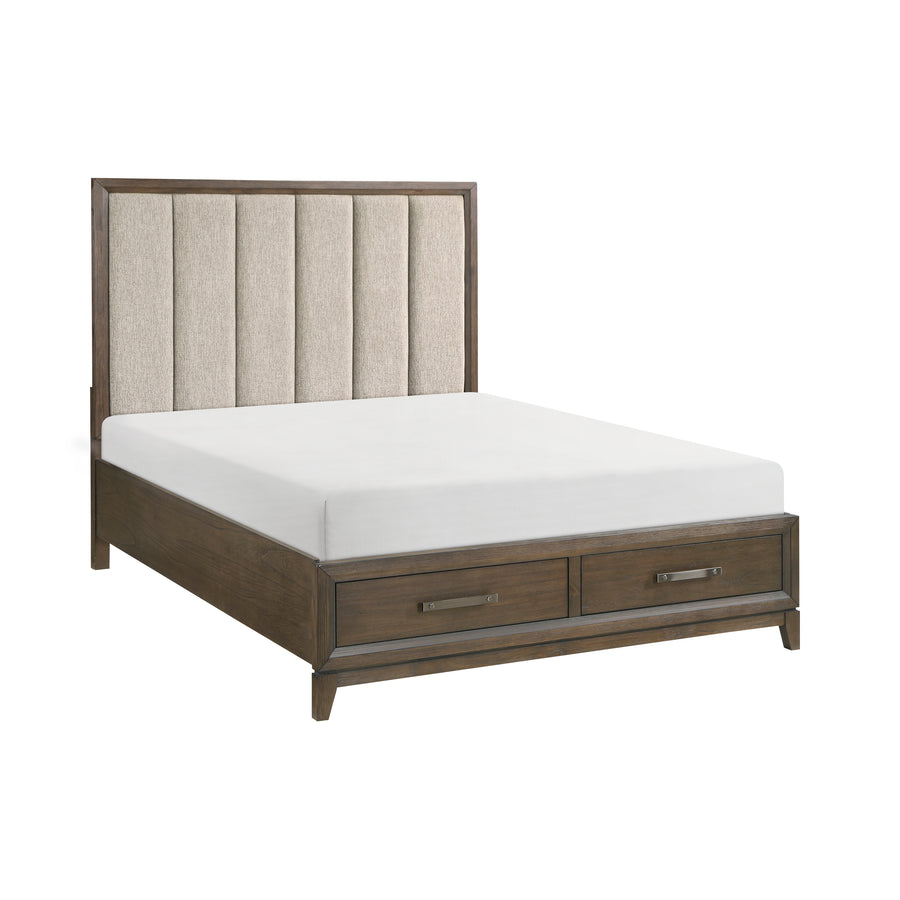 Cambridge (3) Queen Platform Bed with Footboard Storage - view 3