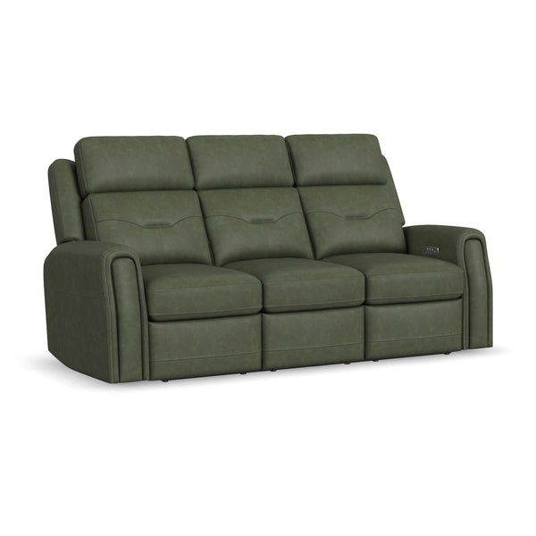 Felix Leather Power Reclining Sofa with Power Headrest, Lumbar, Heat & Massage alternate view
