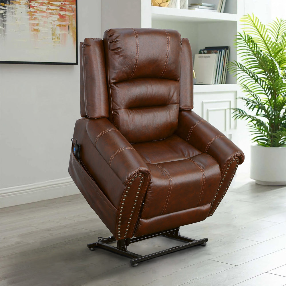 Oscar Fabric Power Lift Recliner with Right-Hand Control & Power Headrest