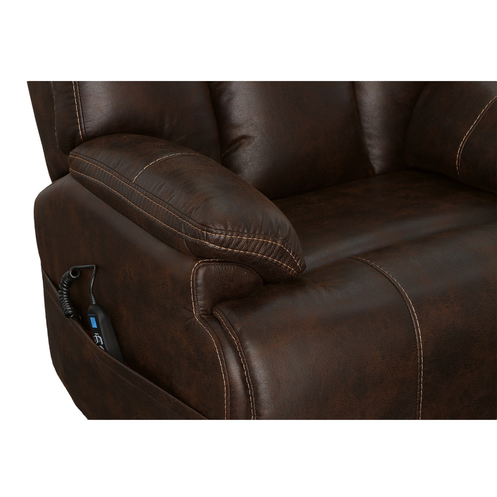 Clive Clove Fabric Power Recliner with Power Headrest & Lumbar