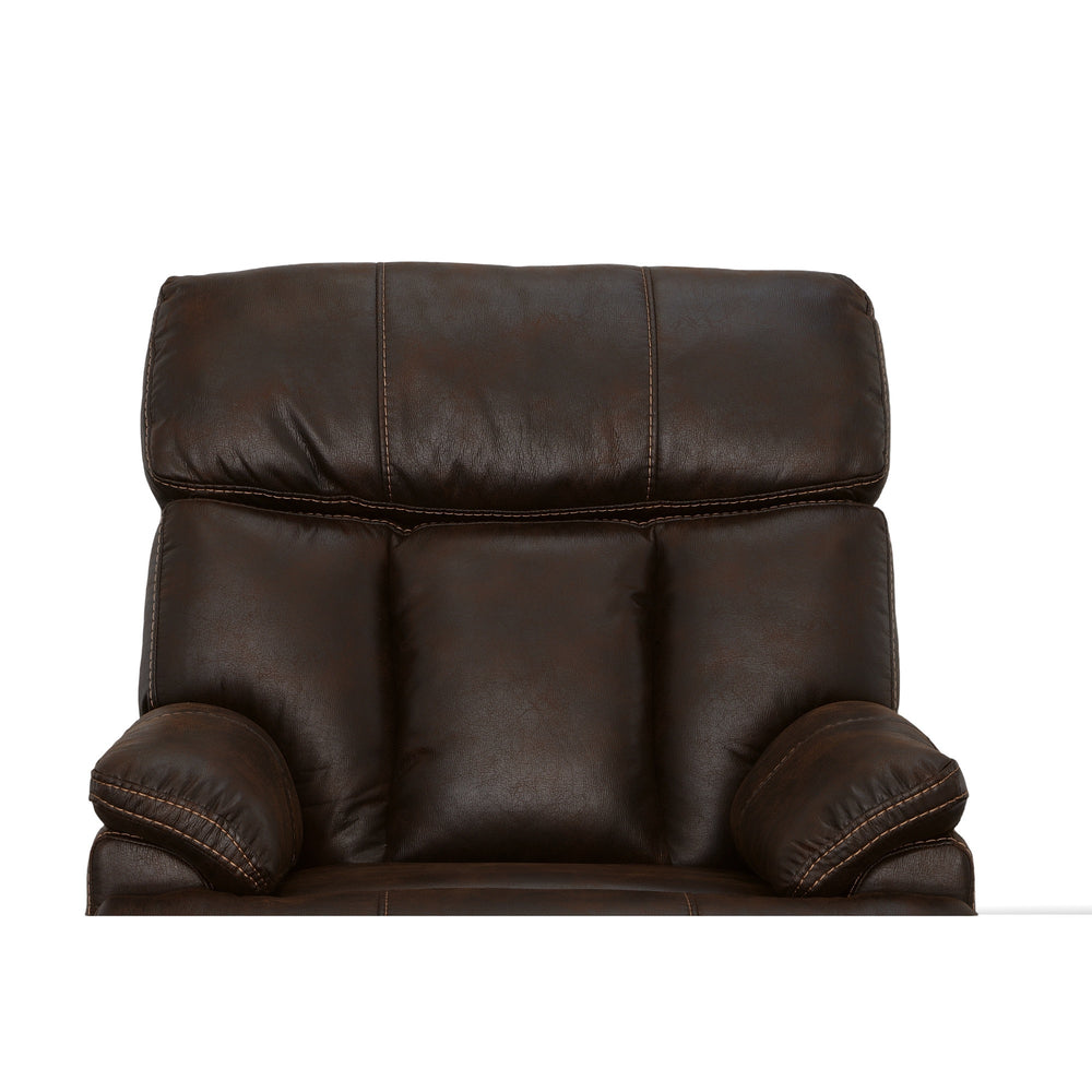 Clive Clove Fabric Power Recliner with Power Headrest & Lumbar