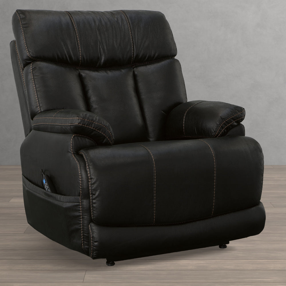 Clive Peppercorn Fabric Power Recliner with Power Headrest & Lumbar