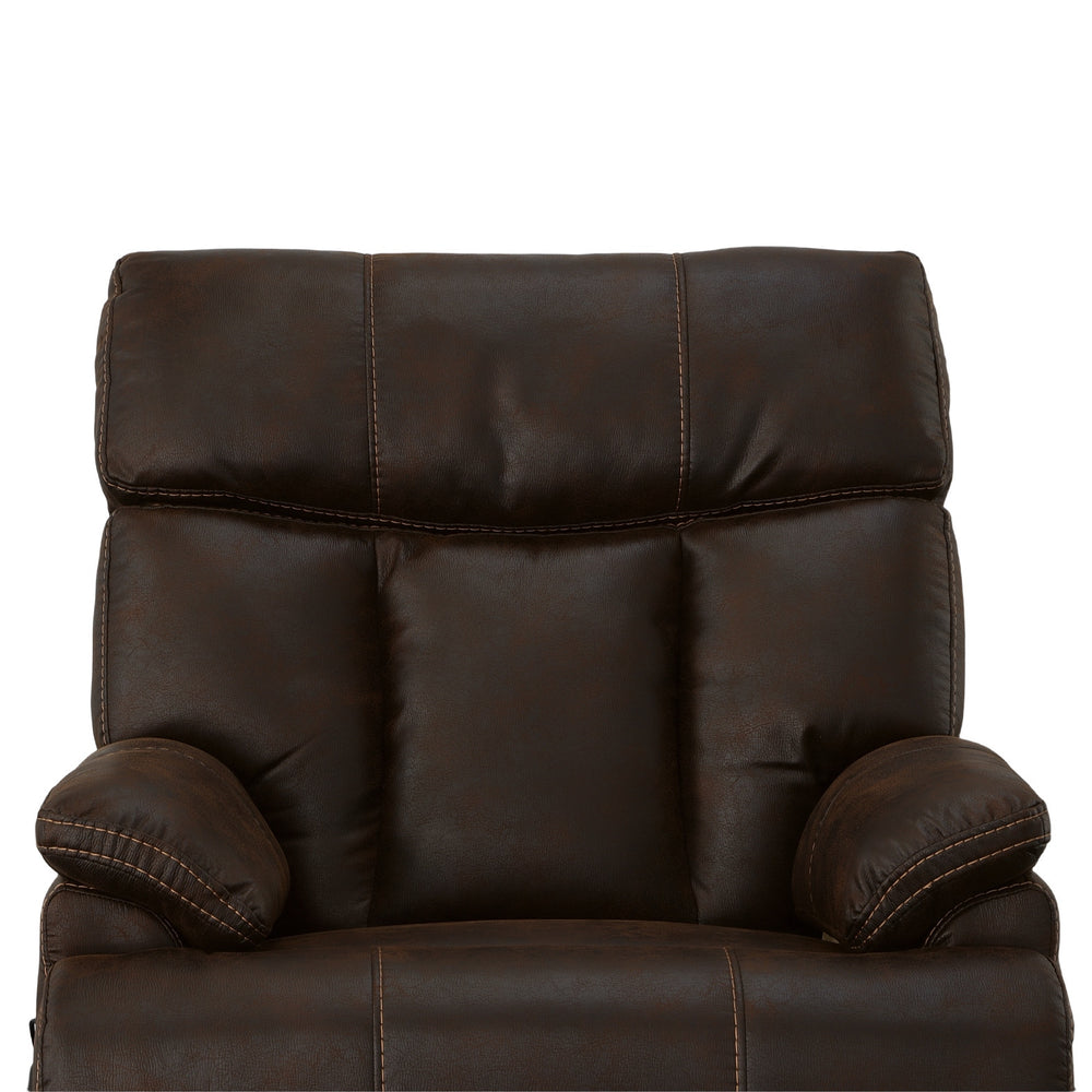 Clive Clove Fabric Power Recliner with Power Headrest & Lumbar