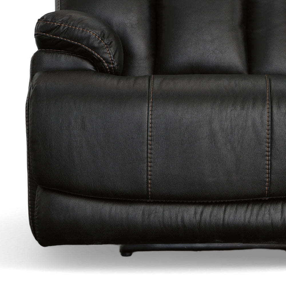 Clive Peppercorn Fabric Power Reclining Loveseat with Power Headrests & Lumbar