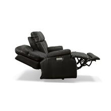 Clive Peppercorn Fabric Power Reclining Loveseat with Power Headrests & Lumbar