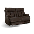 Clive Clove Fabric Power Reclining Loveseat with Power Headrests & Lumbar