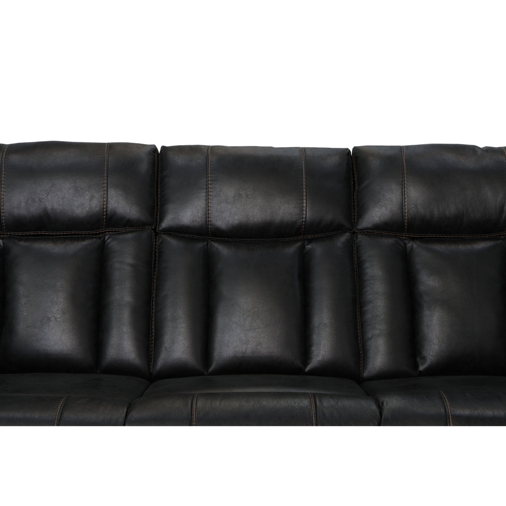 Clive Peppercorn Fabric Power Reclining Sofa with Power Headrests & Lumbar