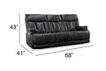 Clive Peppercorn Fabric Power Reclining Sofa with Power Headrests & Lumbar