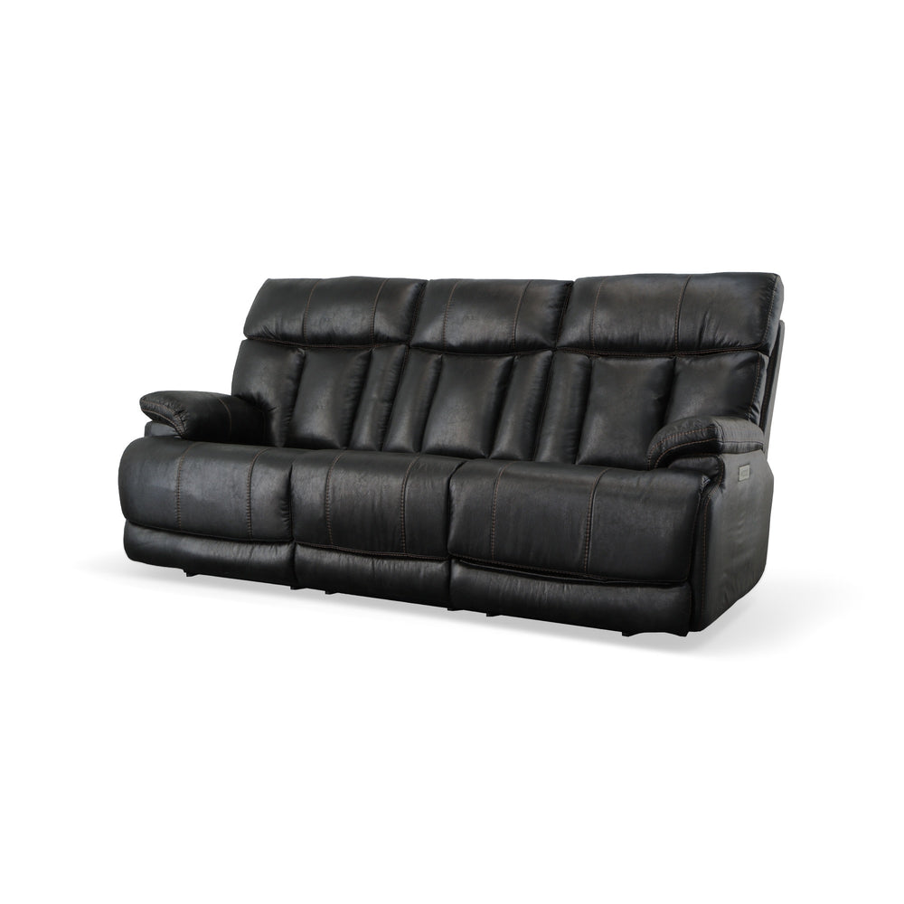 Clive Peppercorn Fabric Power Reclining Sofa with Power Headrests & Lumbar