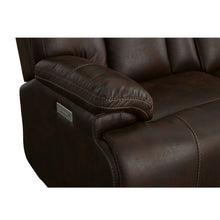Clive Clove Fabric Power Reclining Sofa with Power Headrests & Lumbar