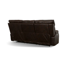 Clive Clove Fabric Power Reclining Sofa with Power Headrests & Lumbar