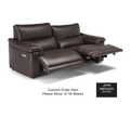 Brama Dual Power Reclining Loveseat By Natuzzi