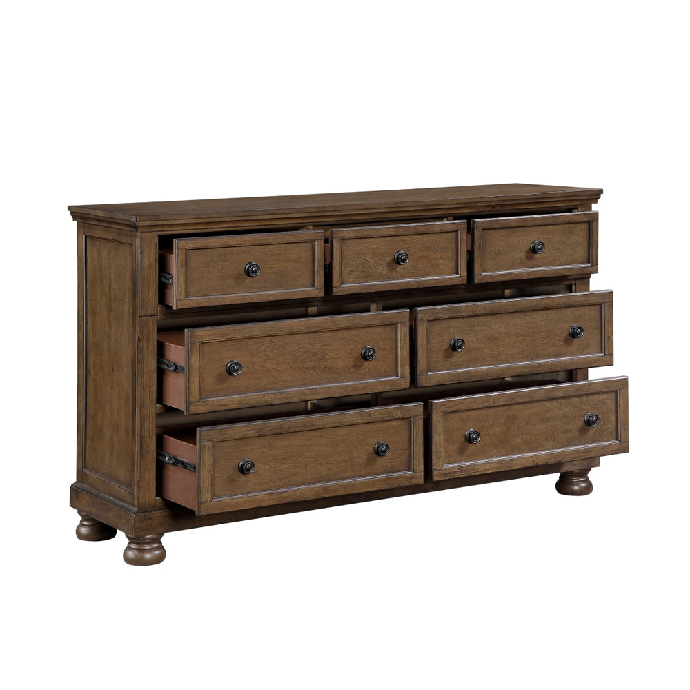 Magnolia Dark Brown 7-Drawer Dresser
