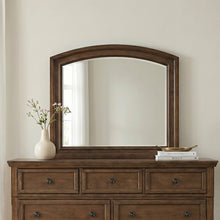 Magnolia Dark Brown Dresser with Arched Mirror