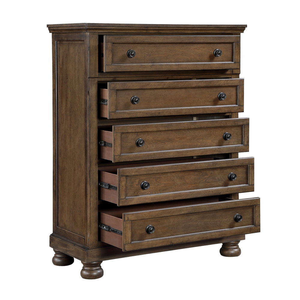 Magnolia Dark Brown 5-Drawer Chest