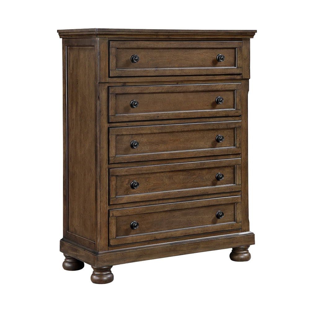 Magnolia Dark Brown 5-Drawer Chest