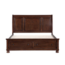 Magnolia Dark Cherry Sleigh Storage Bed