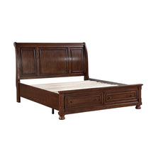 Magnolia Dark Cherry Sleigh Storage Bed