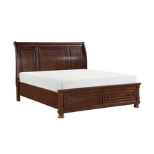 Magnolia Dark Cherry Sleigh Storage Bed