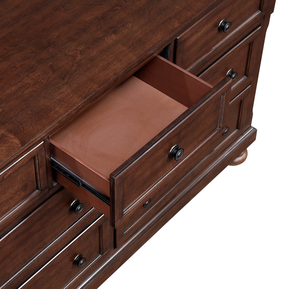 Magnolia Dark Cherry 7-Drawer Dresser