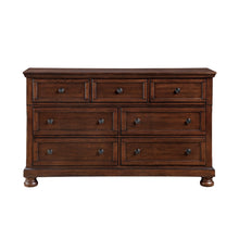 Magnolia Dark Cherry Dresser with Arched Mirror