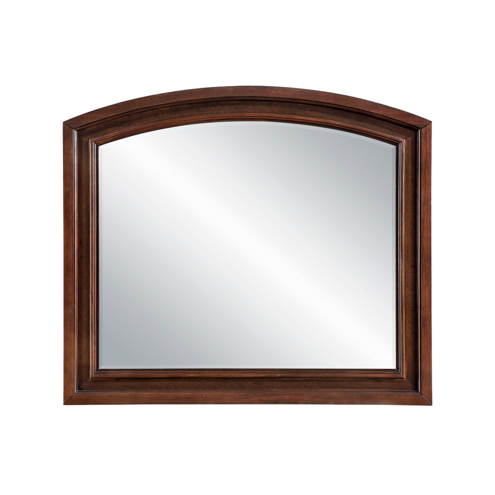 Magnolia Dark Cherry Dresser with Arched Mirror