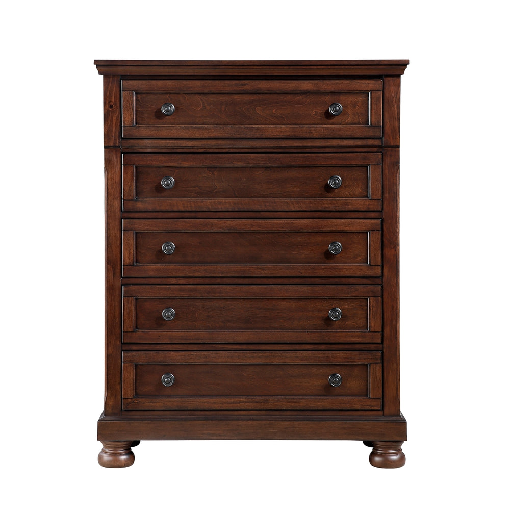 Magnolia Dark Cherry 5-Drawer Chest