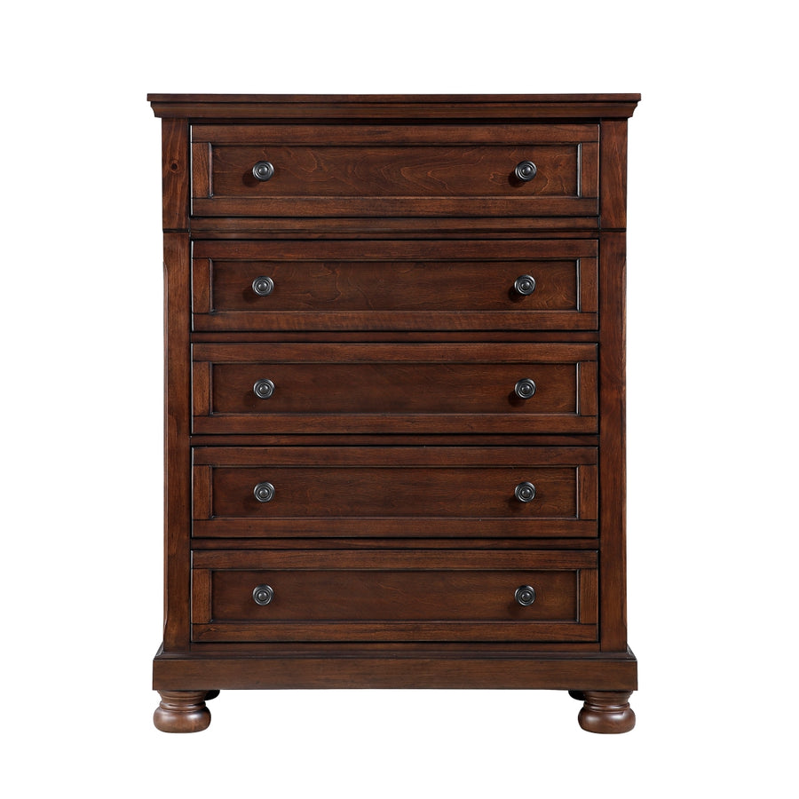Magnolia Dark Cherry 5-Drawer Chest
