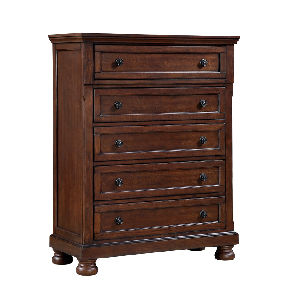 Magnolia Dark Cherry 5-Drawer Chest