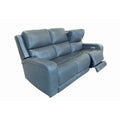 Flexsteel Oasis Leather Power Reclining Sofa with Power Headrests, Lumbar, Heat & Massage
