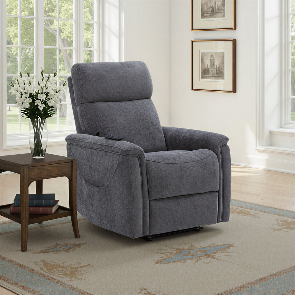 Luma Petite Fabric Petite Power Lift Recliner with Power Headrest, Lumbar, Heat & Massage