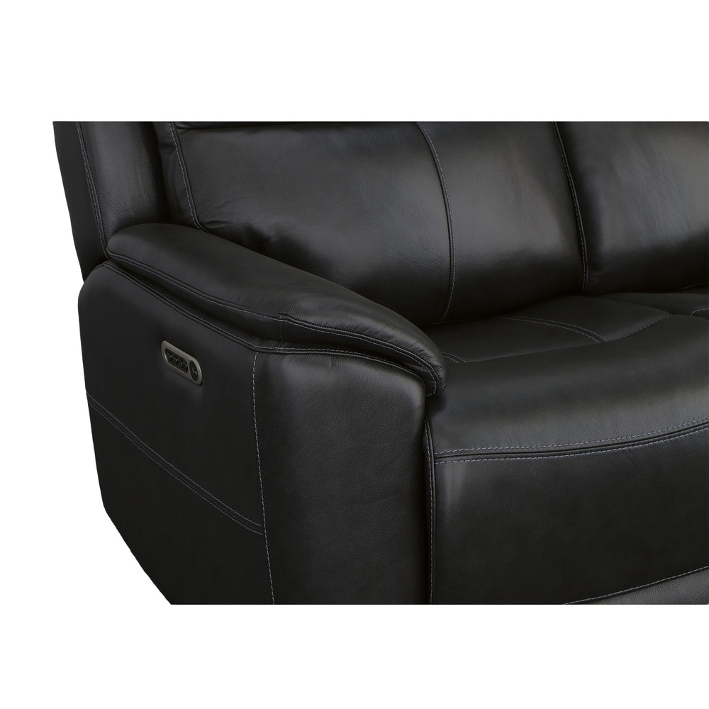Flexsteel Crew Leather Power Reclining Sofa with Power Headrests & Lumbar