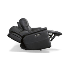 Flexsteel Crew Leather Power Reclining Sofa with Power Headrests & Lumbar