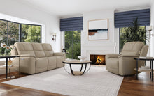 Flexsteel Crew Leather Power Reclining Sofa with Power Headrests & Lumbar