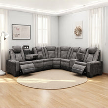 Rider Collection Power Reclining Sectional - Gray