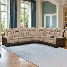Rider Collection Power Reclining Sectional - Brown