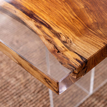 Olive Wood Clear Epoxy River Dining Table